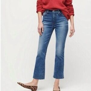 J.Crew Jeans 9" Billie Demi-boot crop kick stretch jeans Size 32‎